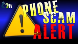 TNtv image warning sign phone scam alert