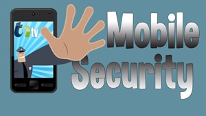 TNtv image police man reaching out of a smart phone with text mobile security