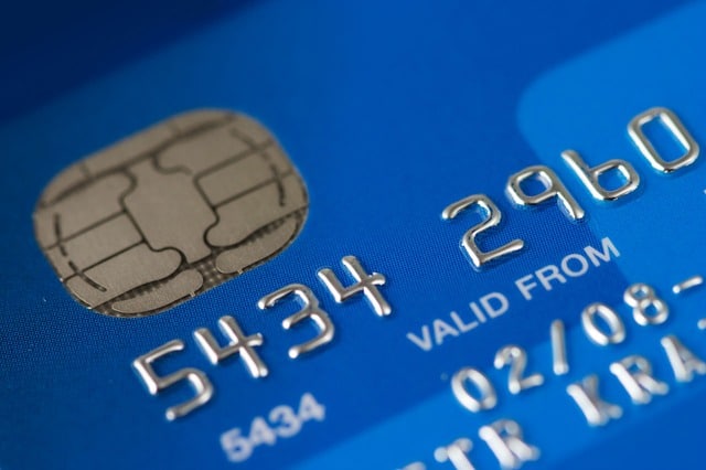 Blog image up close blue credit car chip with numbers