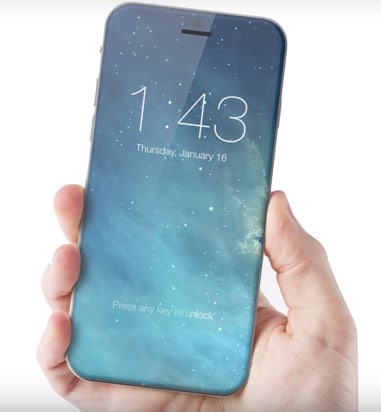 Blog image man holding concept version of an iPhone