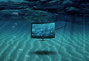 Blog image monitor floating in the sea