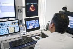 doctor working from home; telemedicine