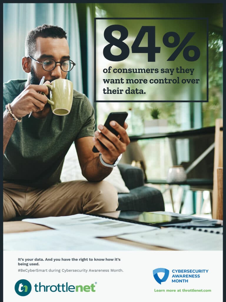 consumer data control - cybersecurity awareness month poster