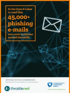 phishing emails - cybersecurity awareness poster