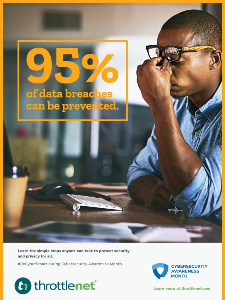 data breaches can be prevented - cybersecurity awareness poster