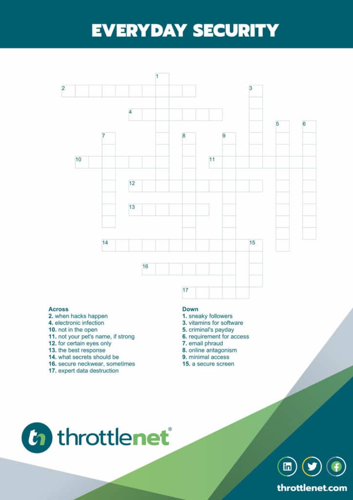 Security Crossword puzzle