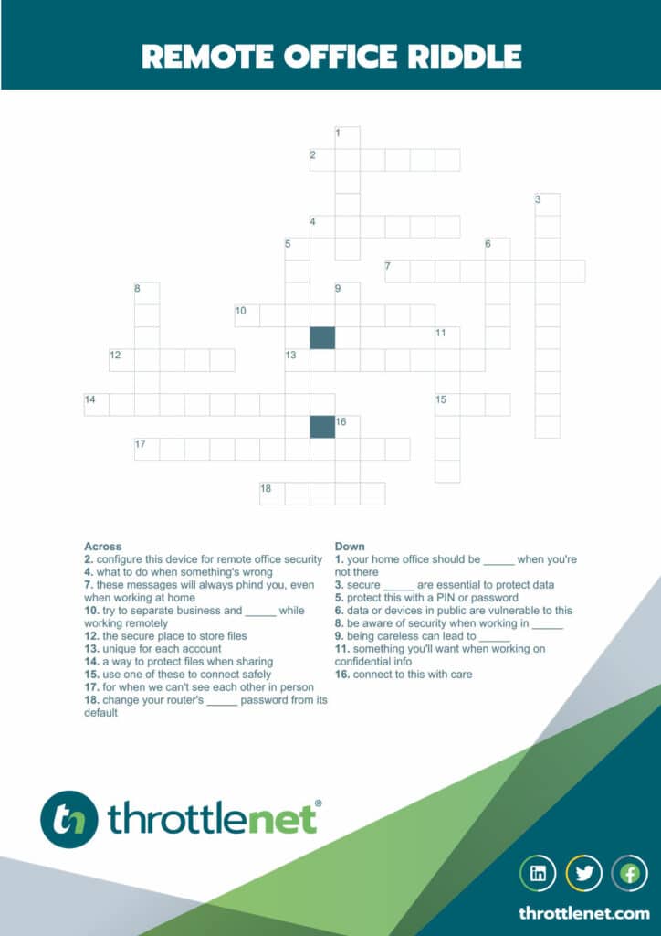 Privacy Crossword puzzle