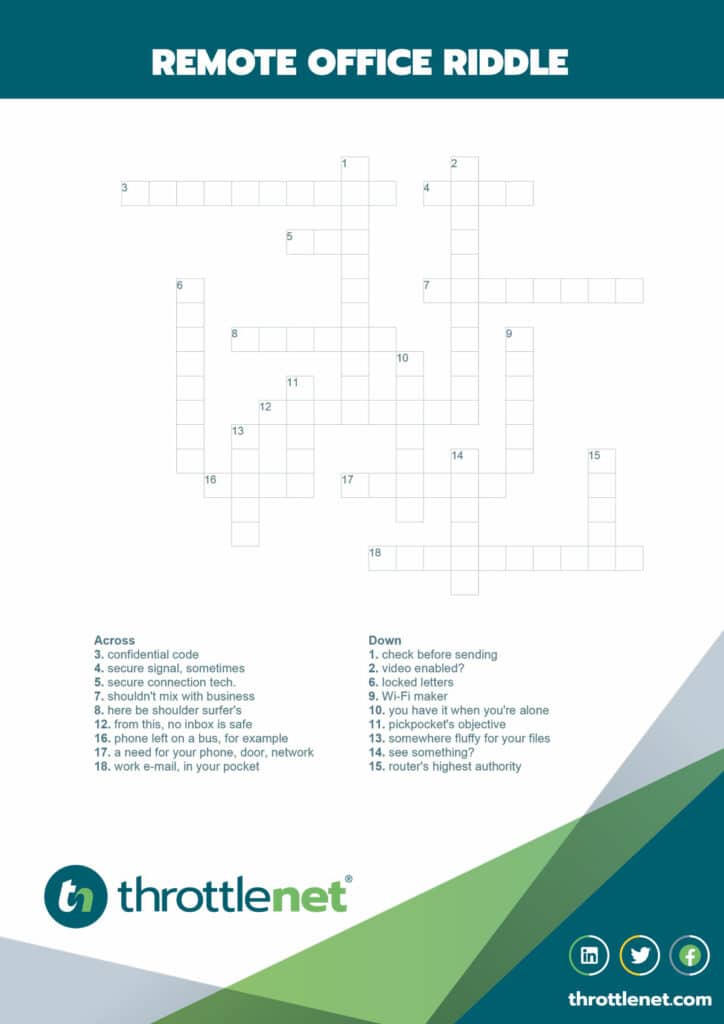Privacy security crossword puzzle