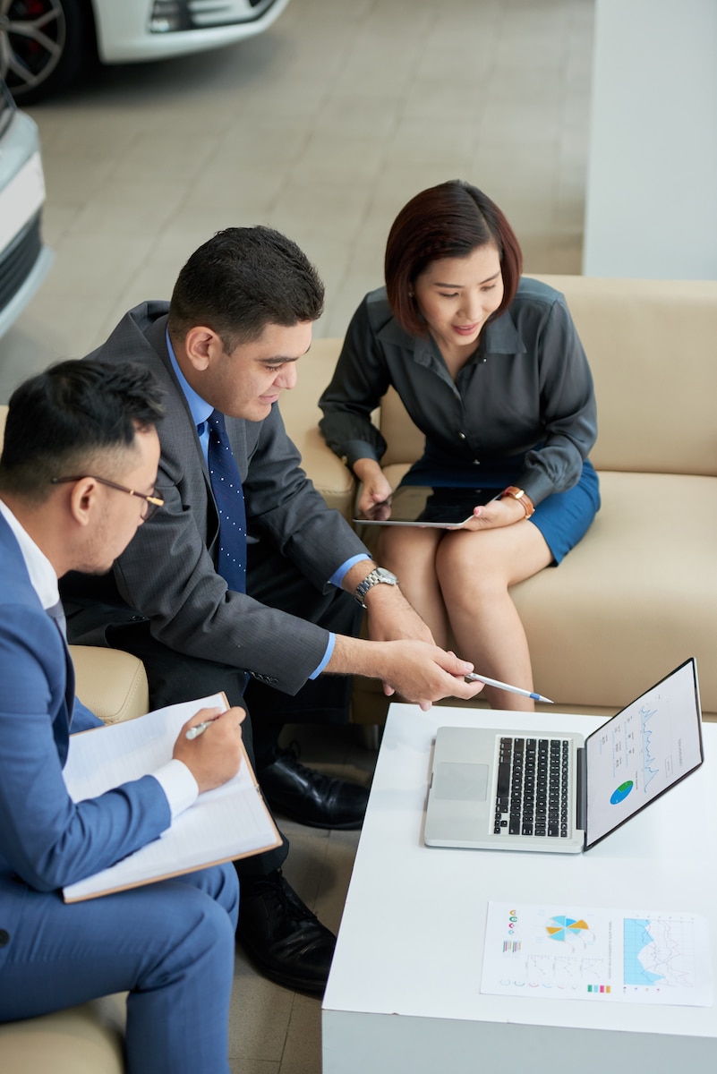 IT team working on a client